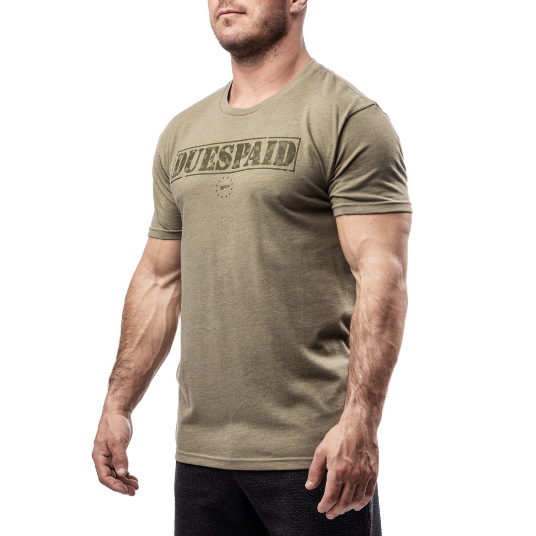 Men's Camo Dues Paid Tee