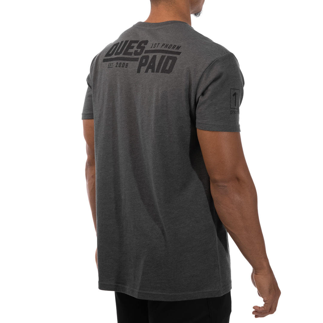 Men's Dues Paid Stacked Tee