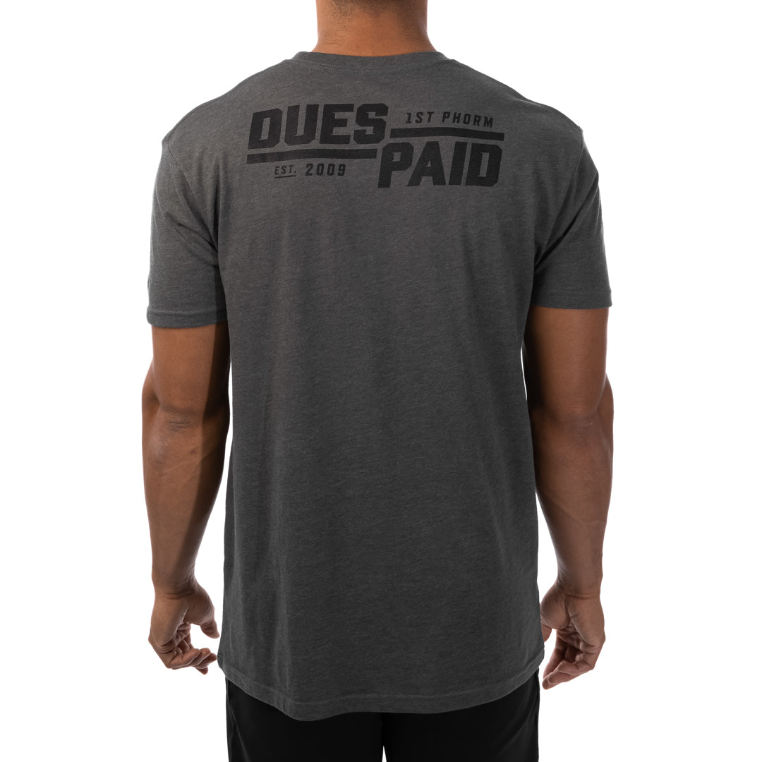 Men's Dues Paid Stacked Tee