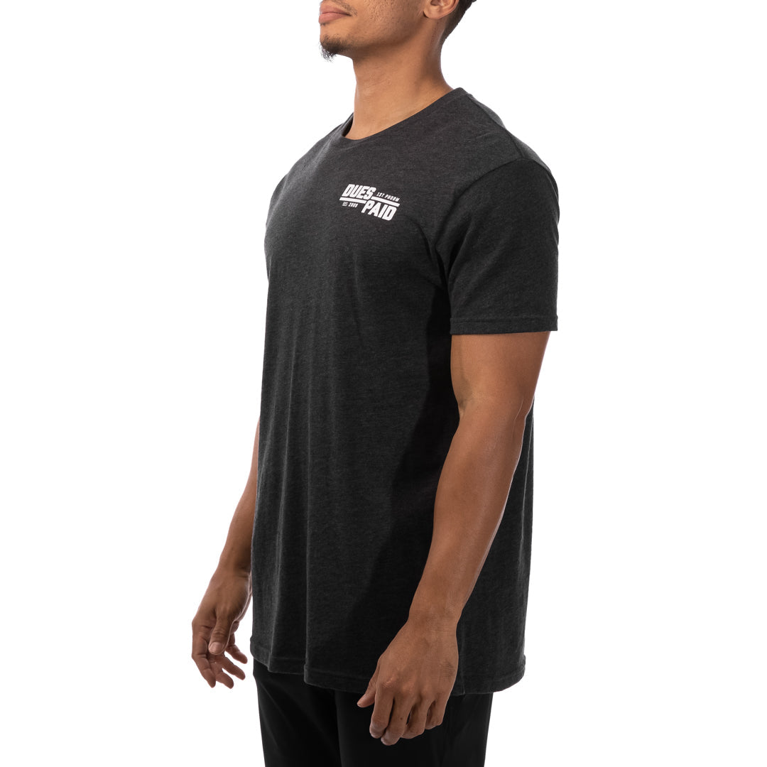 Men's Dues Paid Stacked Tee
