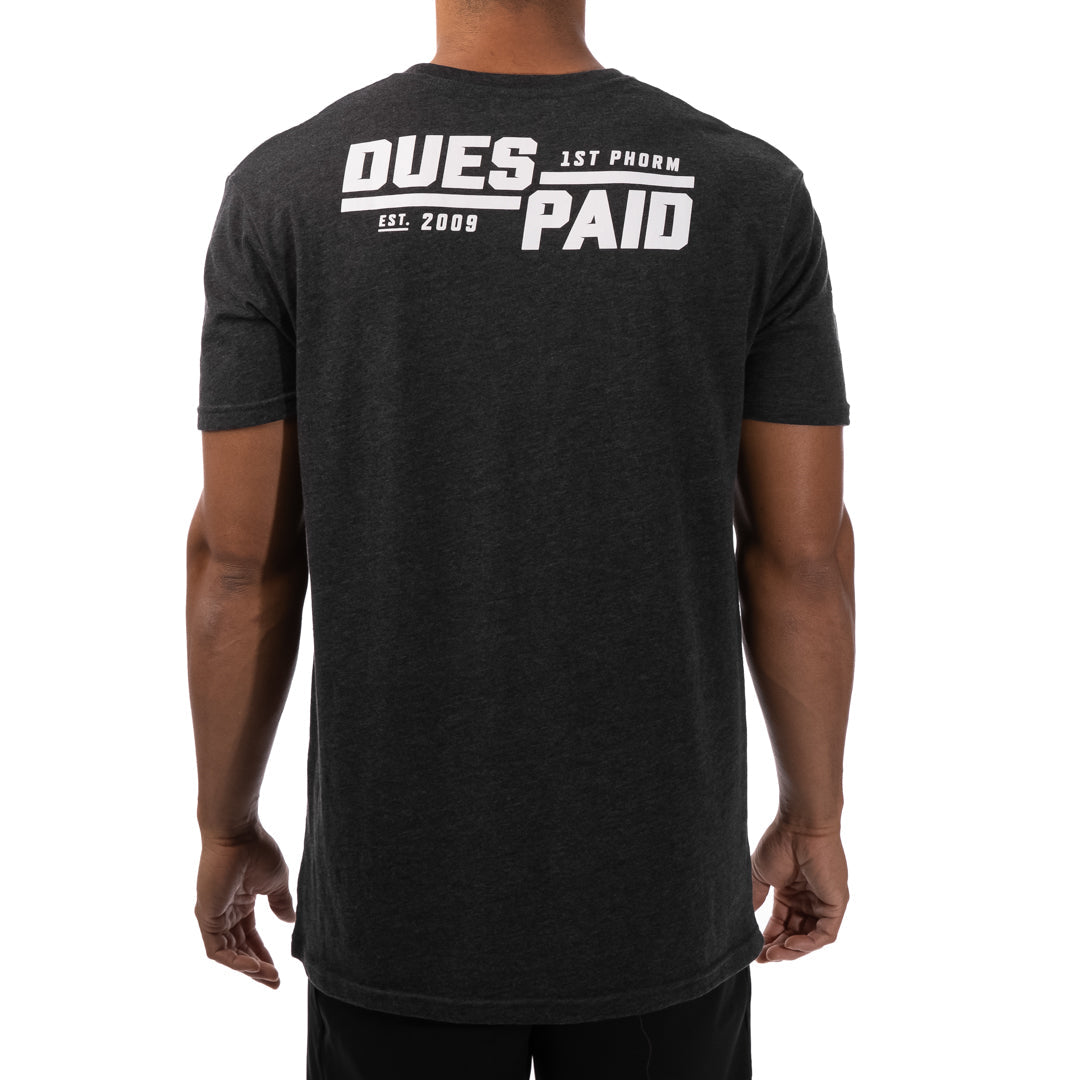 Men's Dues Paid Stacked Tee