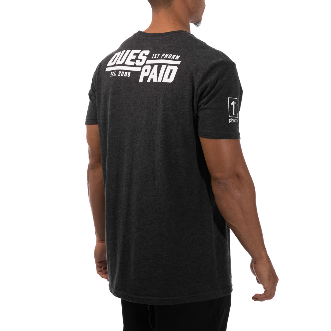 Men's Dues Paid Stacked Tee