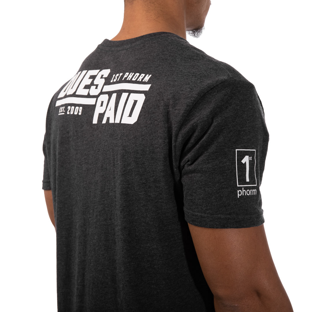 Men's Dues Paid Stacked Tee