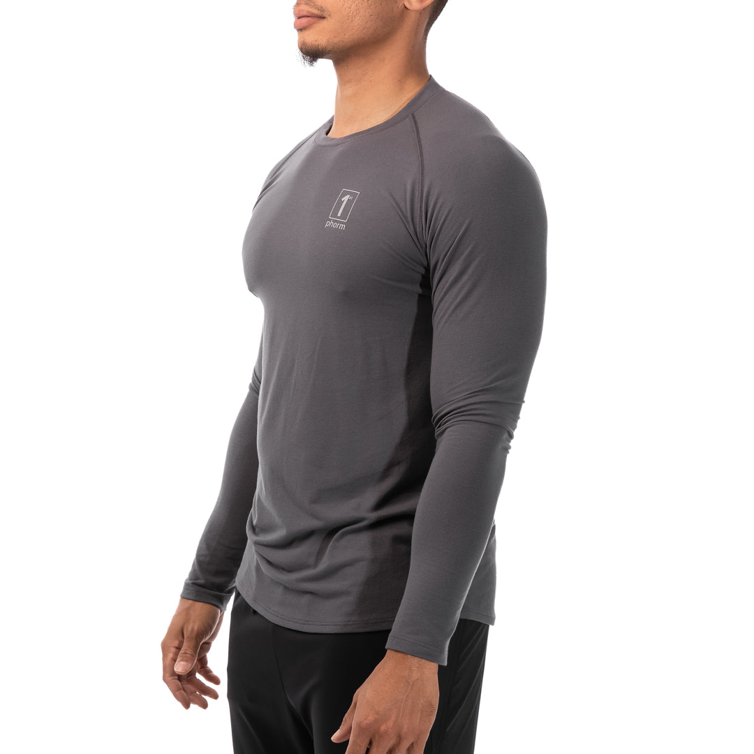 grey 1st phorm long sleeve#color_charcoal